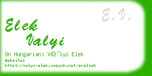 elek valyi business card